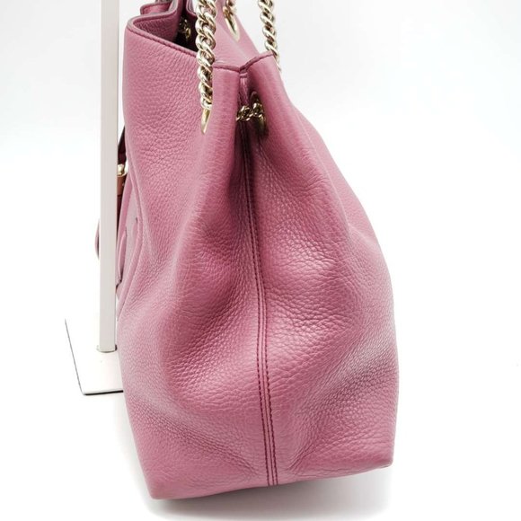 Authentic Gucci GG Soho on Chain Medium Pink Shoulder Bag - Picture 3 of 16